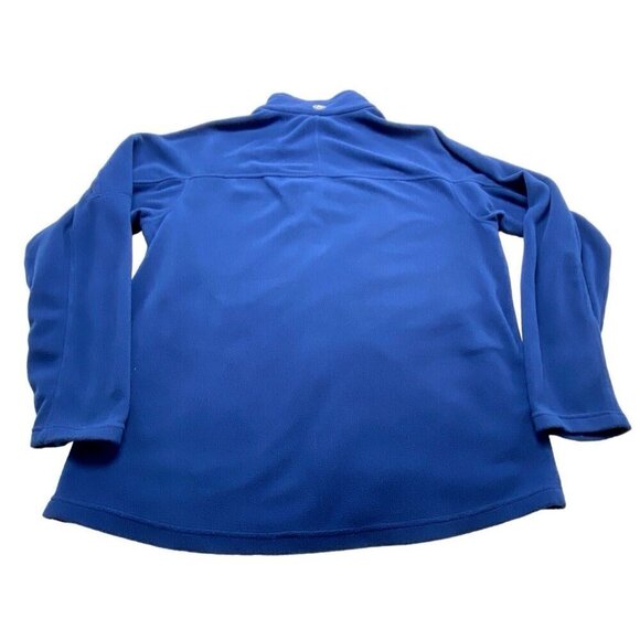 MARMOT Polartec Mock Neck Fleece Full Zip Jacket Outdoors Men Navy Blue XL 13-16 - Picture 2 of 13